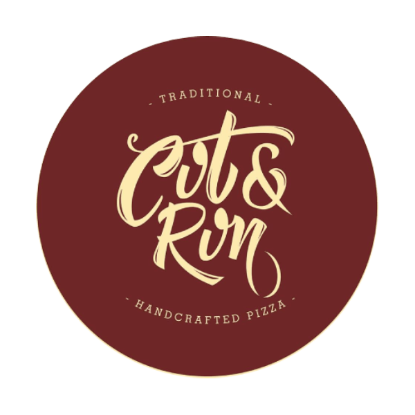 Cut and Run Pizza Logo