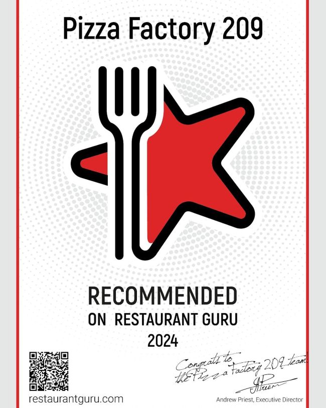 Rocommended on Restaurant Guru 2024